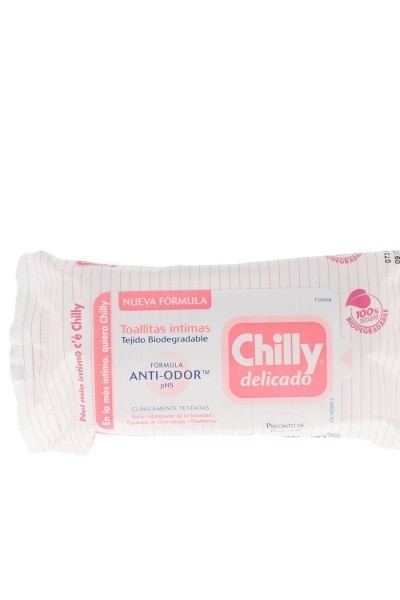 Chilly Delicado Pocket Toallitas Íntimas Fórmula Suave 12 Unidades