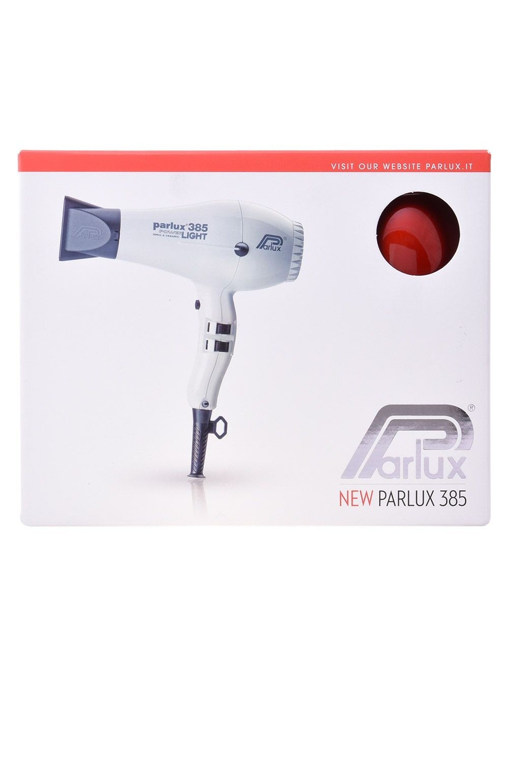 Parlux Hair Dryer 385 Powerlight Ionic & Ceramic Red