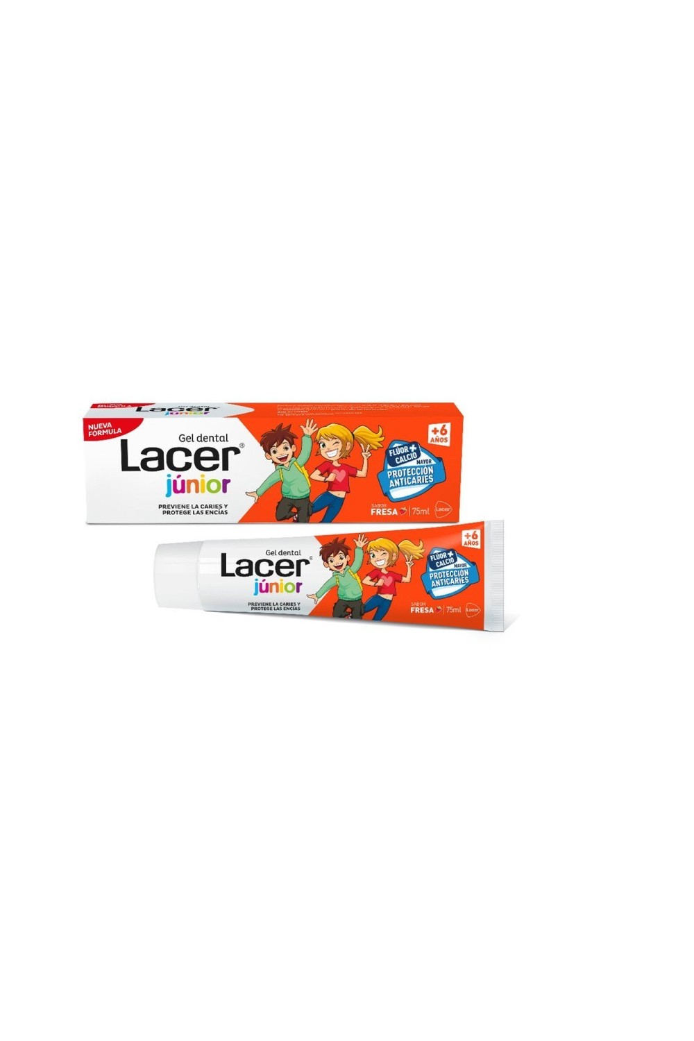 Lacer Junior Dental Gel 75ml Strawberry