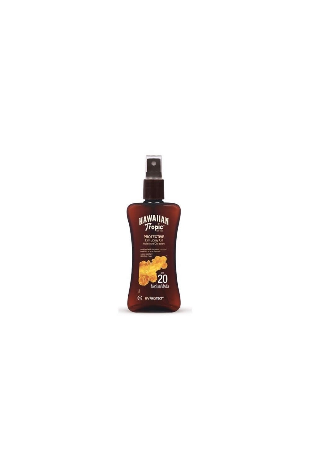 Hawaiian Tropic Protective Dry Spray Oil Spf20 Medium 200ml