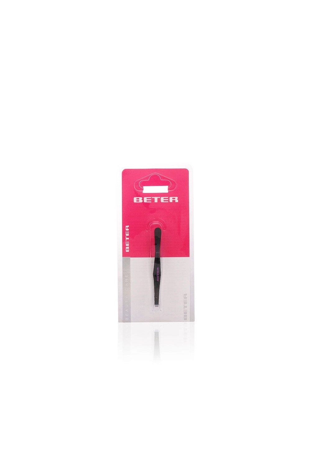 Beter Black Coated Steel Straight Tip Tweezers