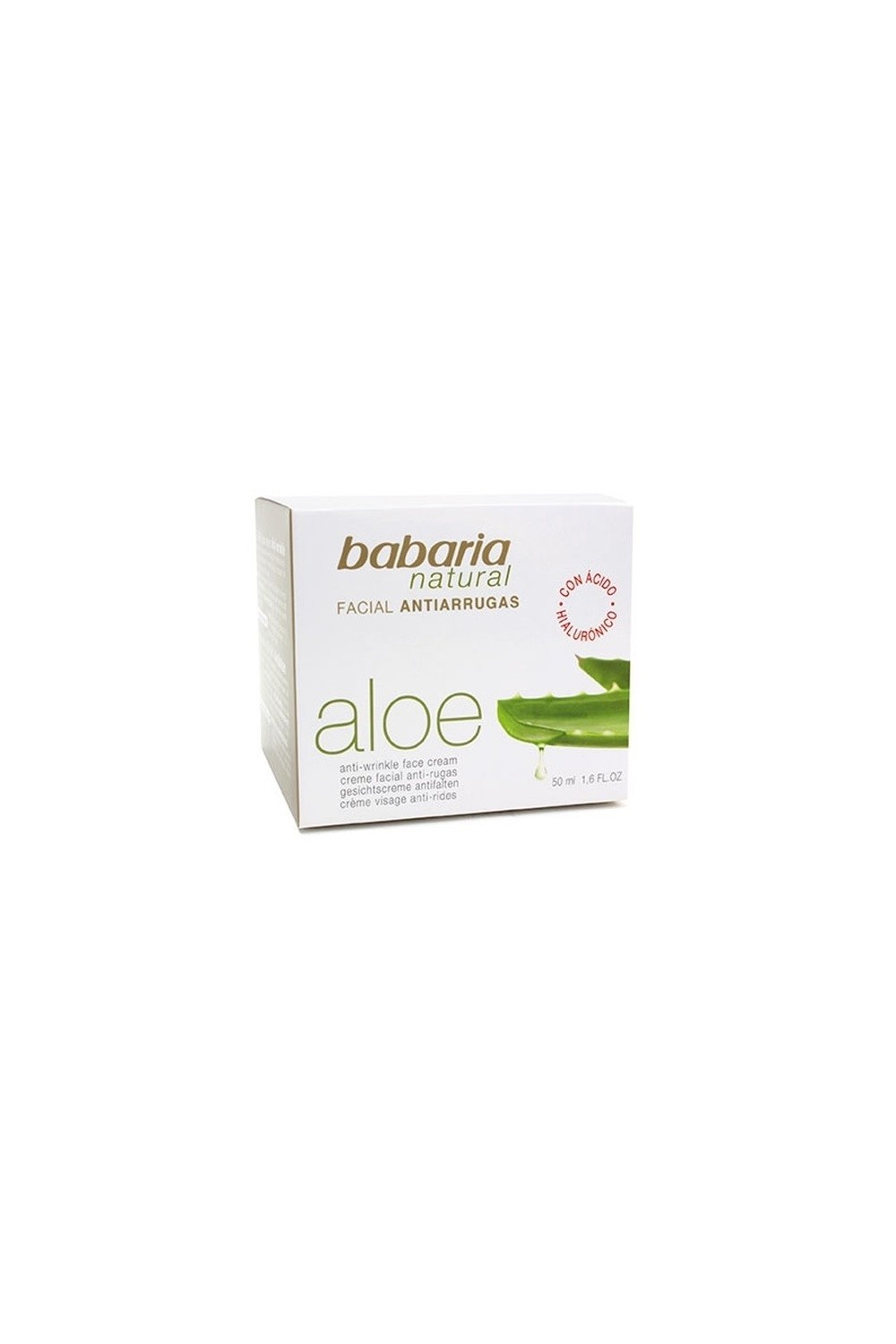 Babaria Natural Anti Wrinkle Face Cream Aloe Vera 50ml