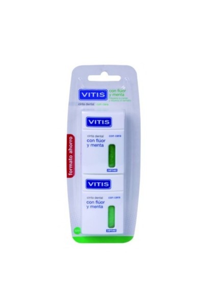 Vitis Dental Tape With Fluoride and Mint 2x50m