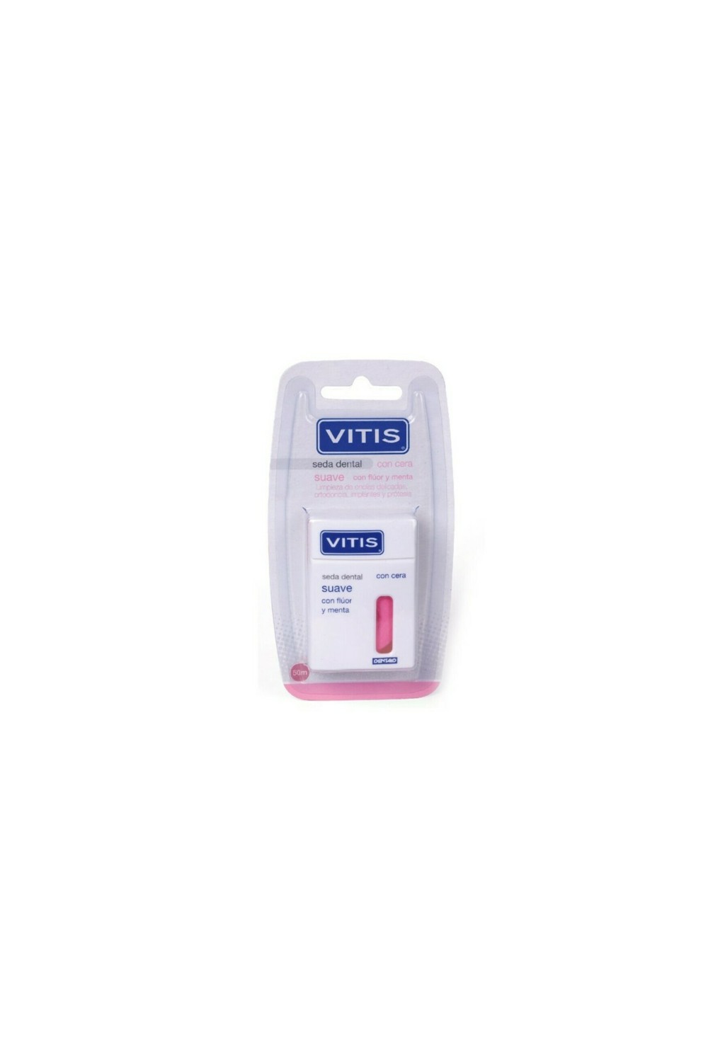 Vitis Waxed Dental Floss With Fuoride and Mint 50mt