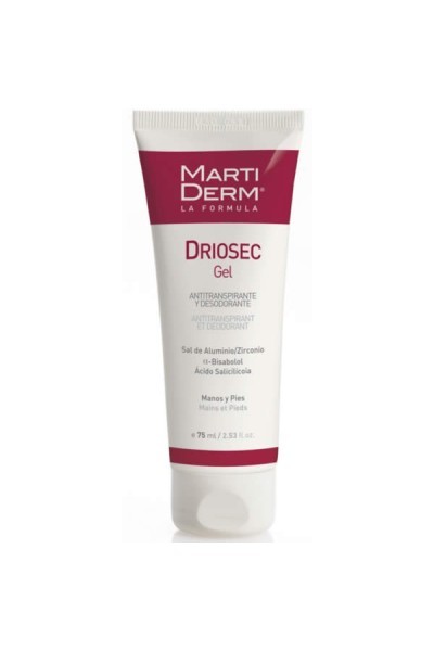 Martiderm Driosec Gel Deodorant For Hands and Feet 75ml