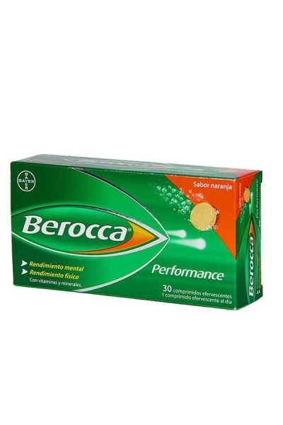 Berocca Performance 30 Effervescent Tablets Orange