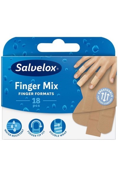 Salvelox Finger Mix Plasters 18 Units