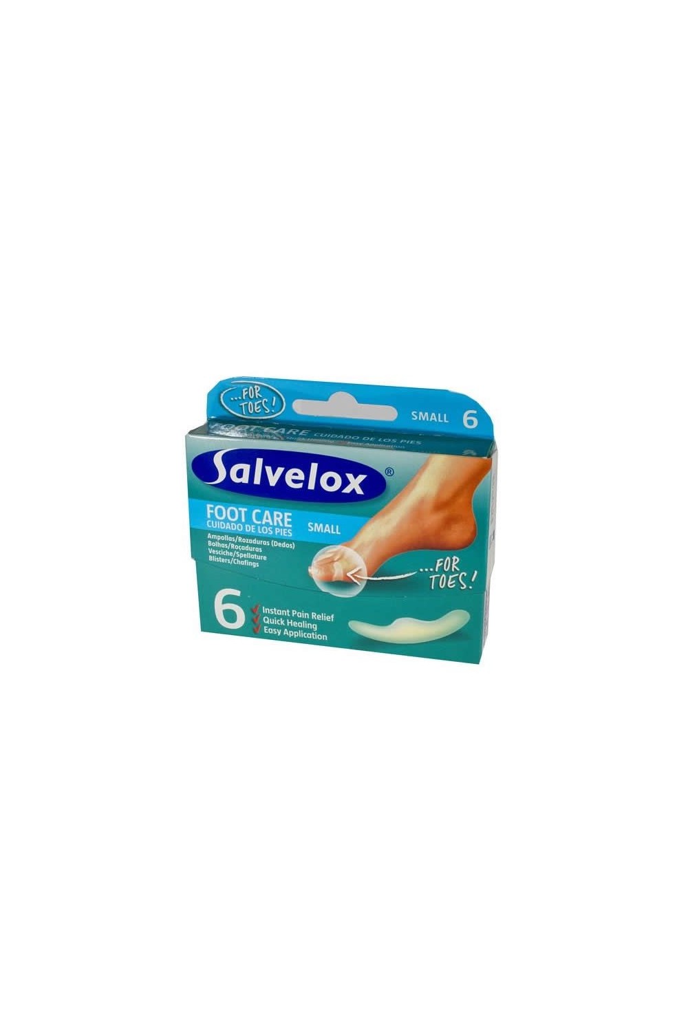 Salvelox Foot Care Small Blisters 6 Units 21×64 mm.