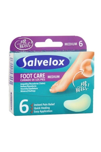 Salvelox Foot Care Medium Blisters 6 Units 40×61 mm