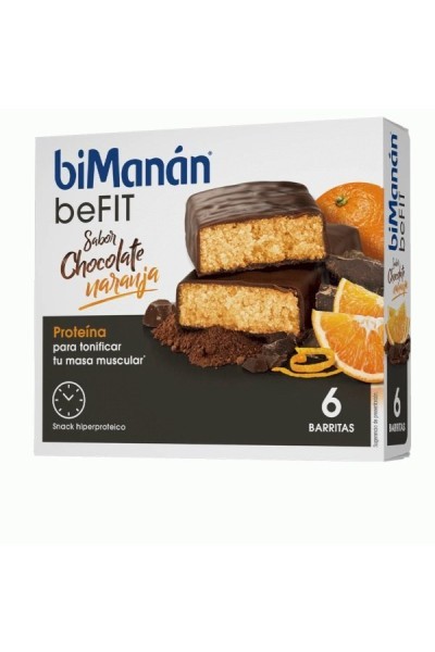 BIMANÁN - Bimanán Befit Bars Chocolate and Orange 6 pieces