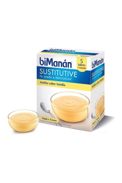 BIMANÁN - Bimanán Sustitutive Vanilla Custard 5 Units