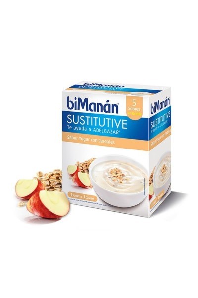 BIMANÁN - Bimanán Sustitutive Cereal Yoghurt Cream 5 Units