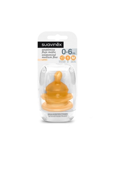 Suavinex™ Anatomical Nipple Wide Mouth Latex T-1 2 Uts