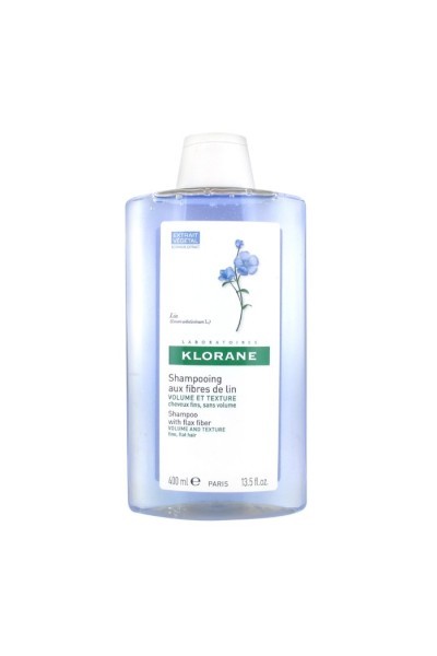 Klorane Volume and Texture Shampoo With Flax Fiber 400ml