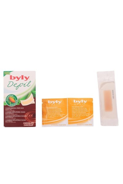 Byly Depil Chocolate Facial Bands 12 Units