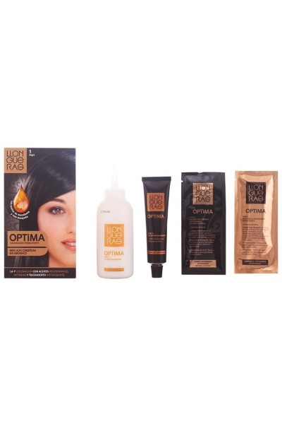 Llongueras Optima Permanent Hair Colour Ammonia Free 1 Black