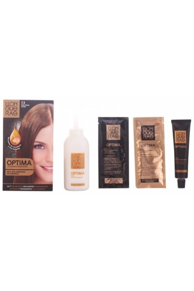 Llongueras Optima Permanent Hair Colour Ammonia Free 7.3 Medium Golden Blond