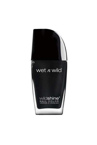 Wet N Wild Wild Shine Nail Color E485D Black Creme