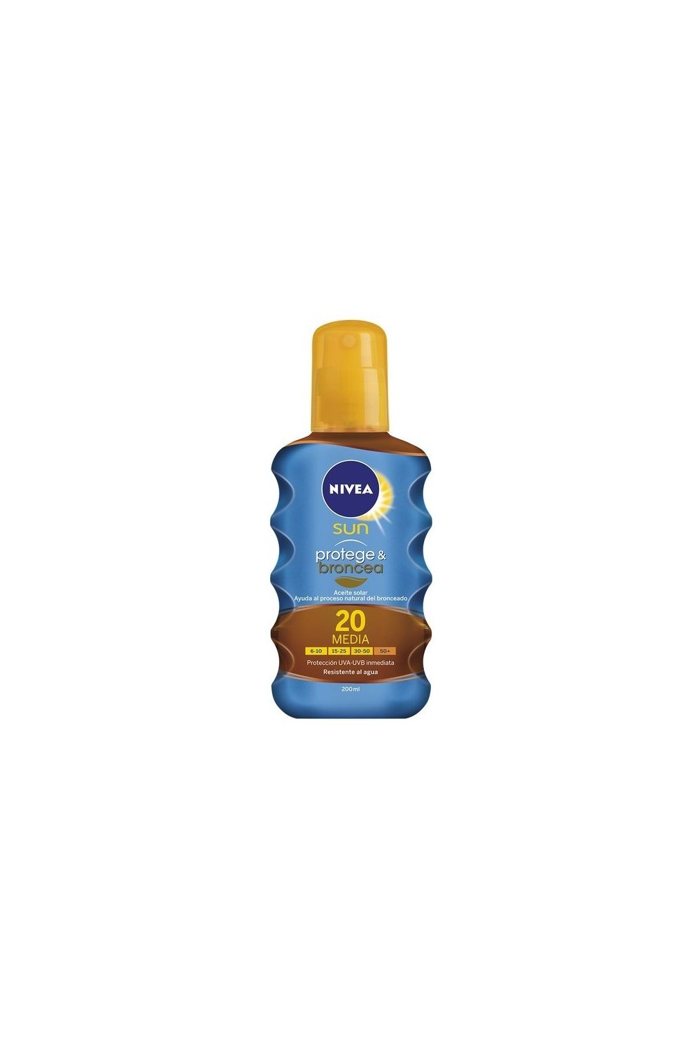 Nivea Sun Protect And Bronze Tan Activating Protecting Oil Spf20 200ml