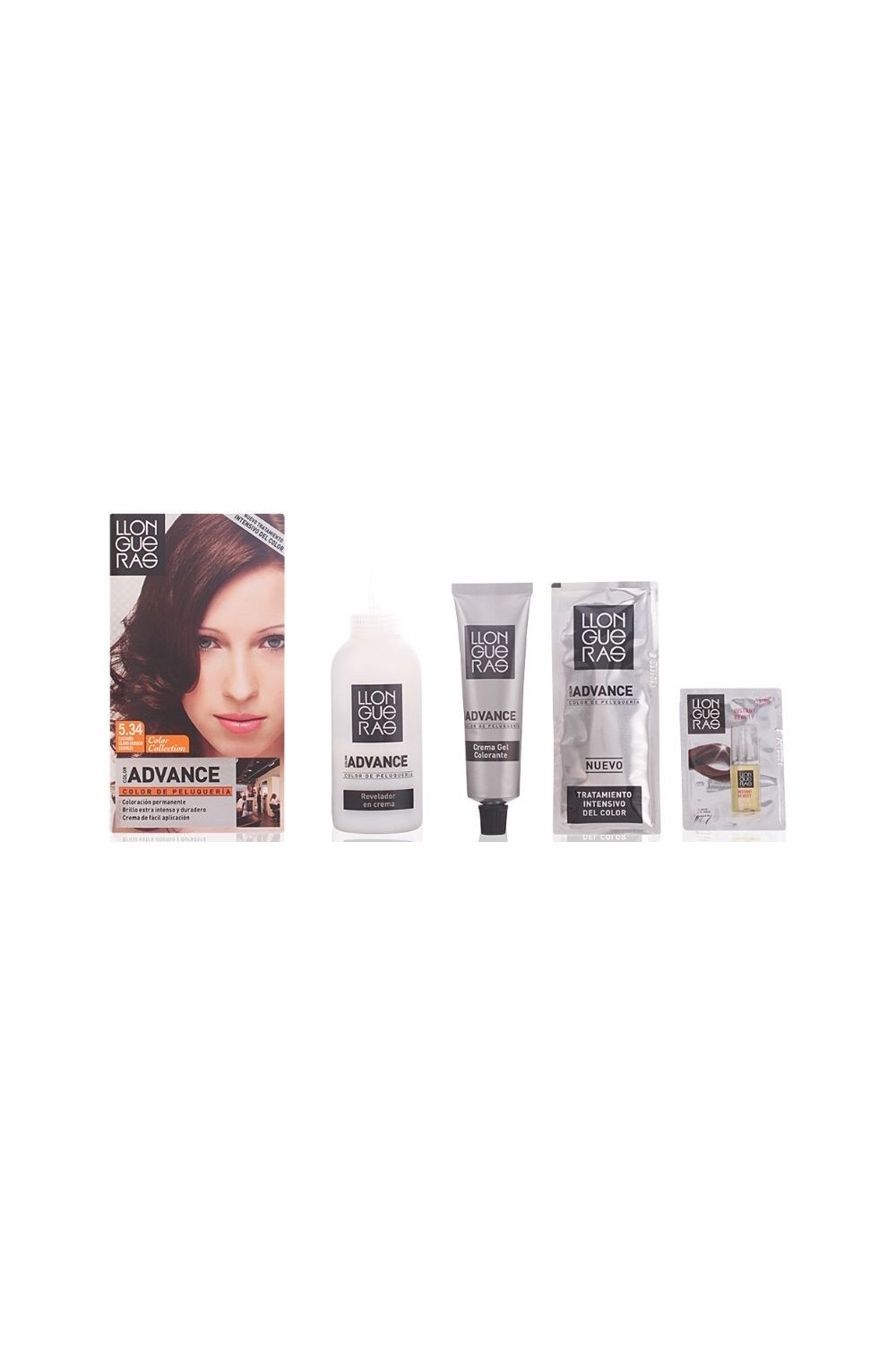 Llongueras Color Advance Hair Colour 5.34 Light Brown