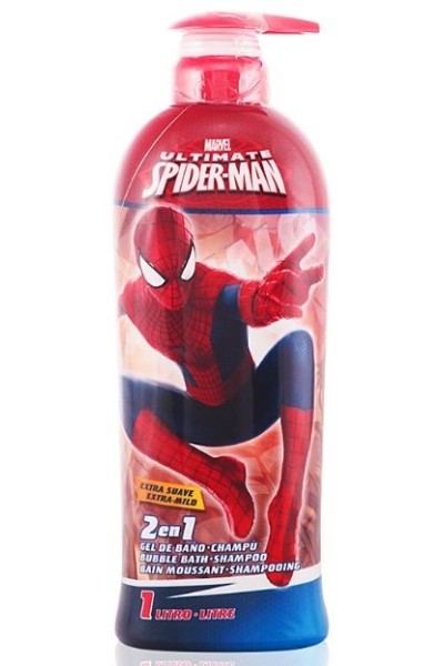 Marvel Spiderman 2 in 1 Shower Gel & Shampoo 1000ml