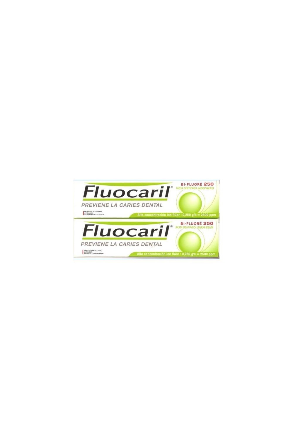 Fluocaril Pasta Dentífrica Sabor Menta Prevención Caries 2x125ml