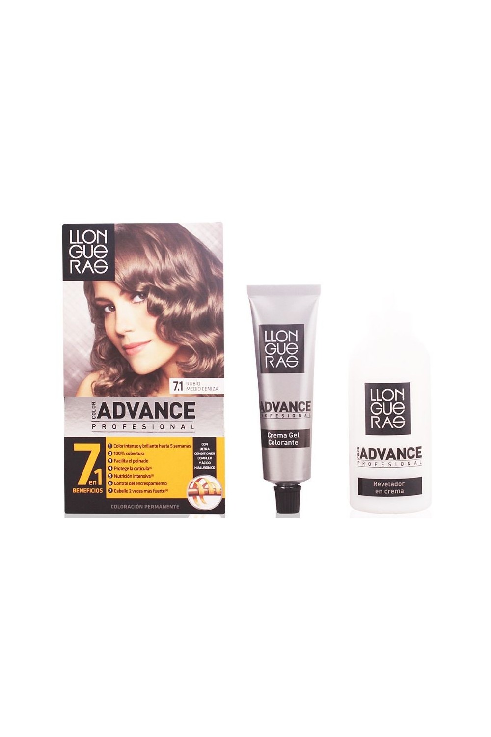 Llongueras Color Advance Hair Colour 071 Ash Blonde