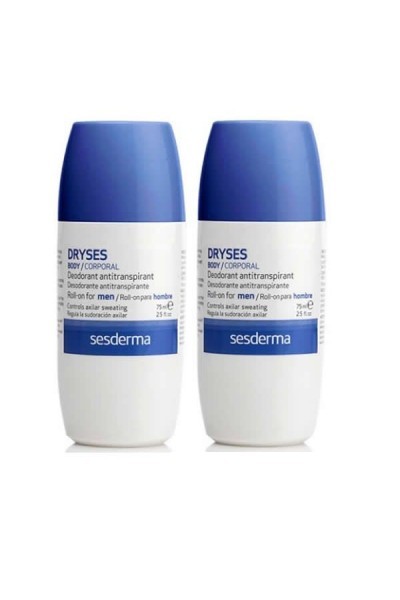 Sesderma Pack Dryses Deodorant Antiperspirant Roll On For Men 2x75ml