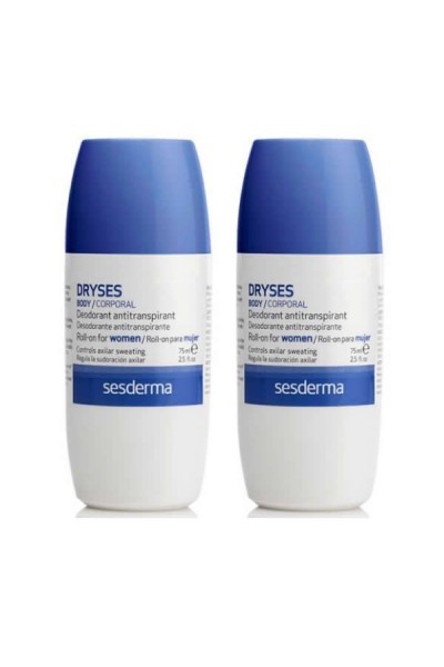 Sesderma Pack Dryses Deodorant Antiperspirant Roll On For Women 2x75ml