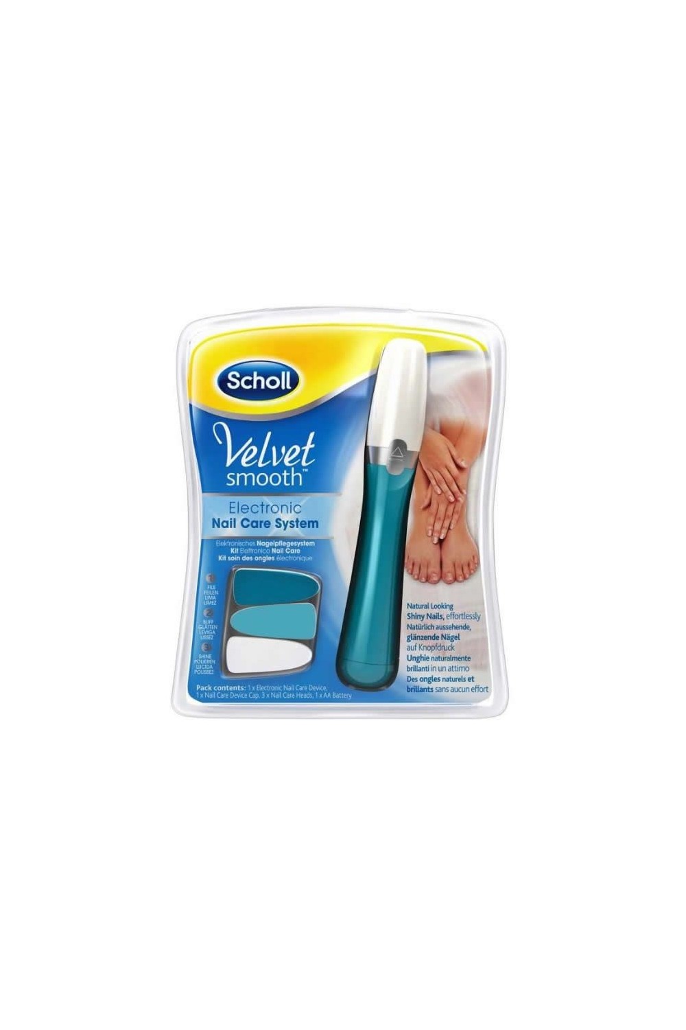 Scholl Velvet Smooth Electronic Nail Care System 1U