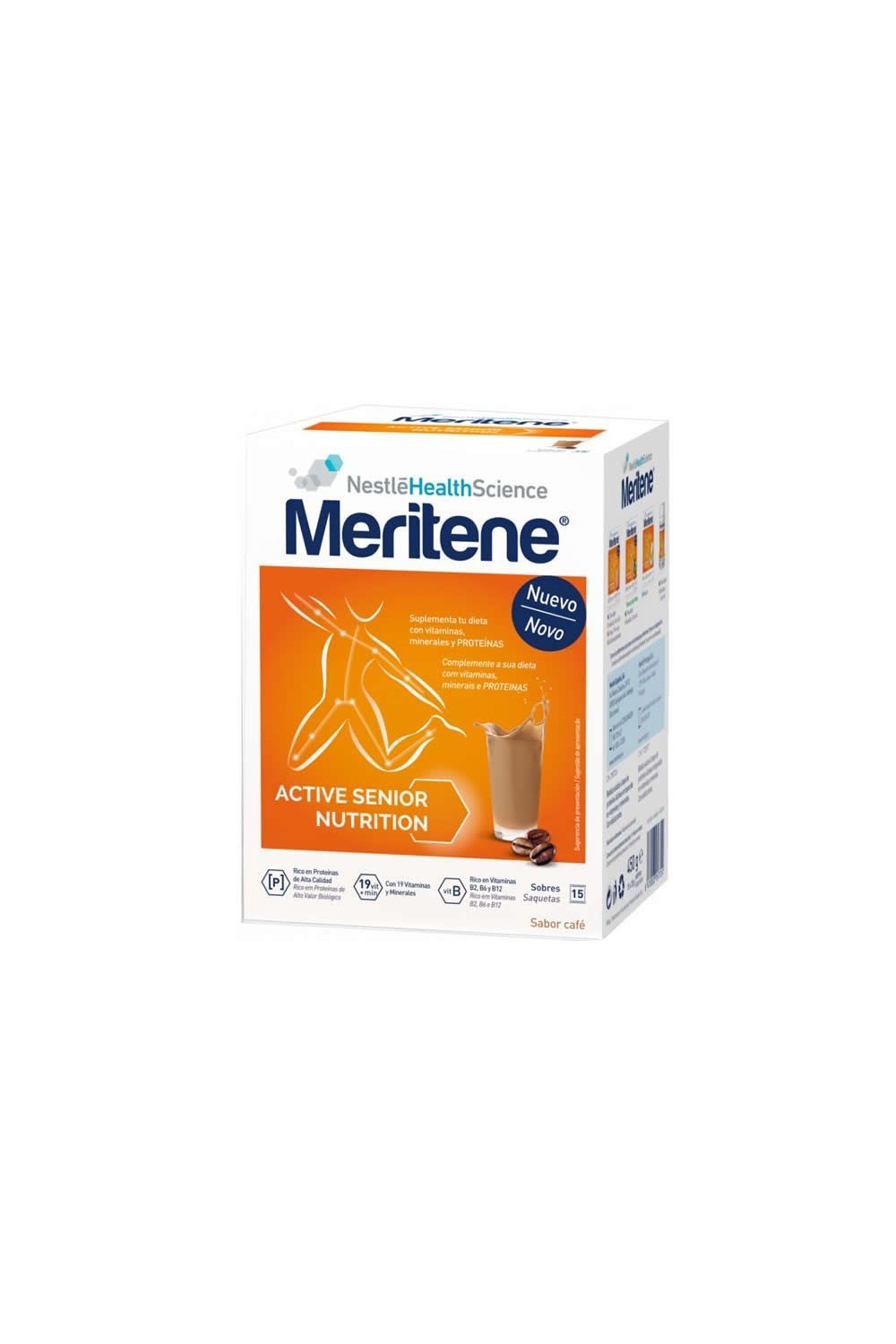 Meritene Batidos Sabor Café Descafeinado 15 Sobres