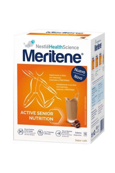 Meritene Batidos Sabor Café Descafeinado 15 Sobres