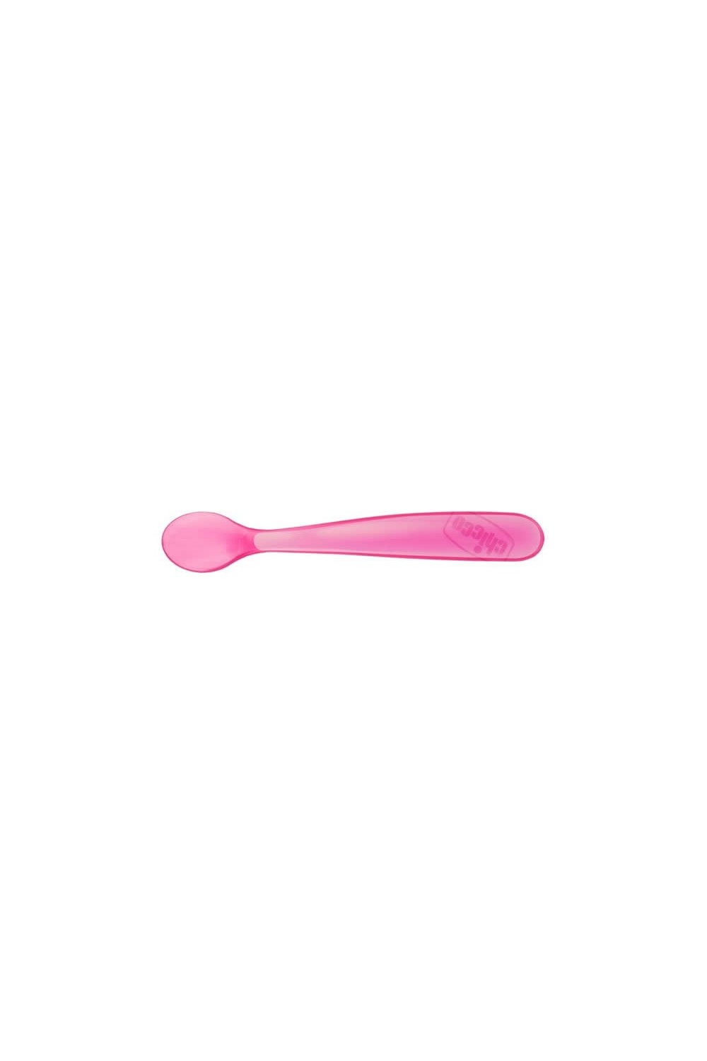 Chicco Duplo Soft Pink Silicone Spoon 6m+ 2 Units