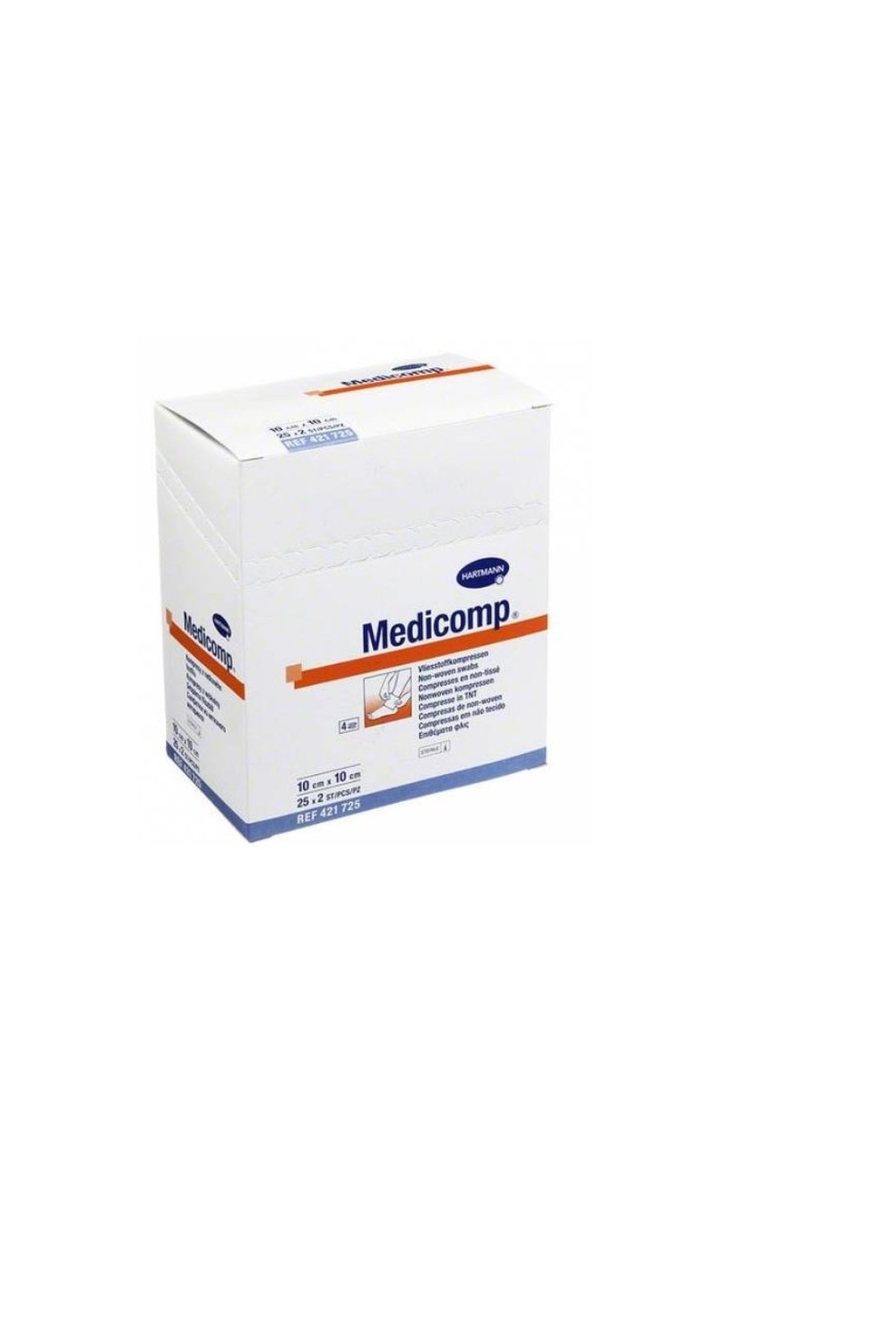 Hartmann Medicomp Soft Gauze 10X10cm 2x25 Units