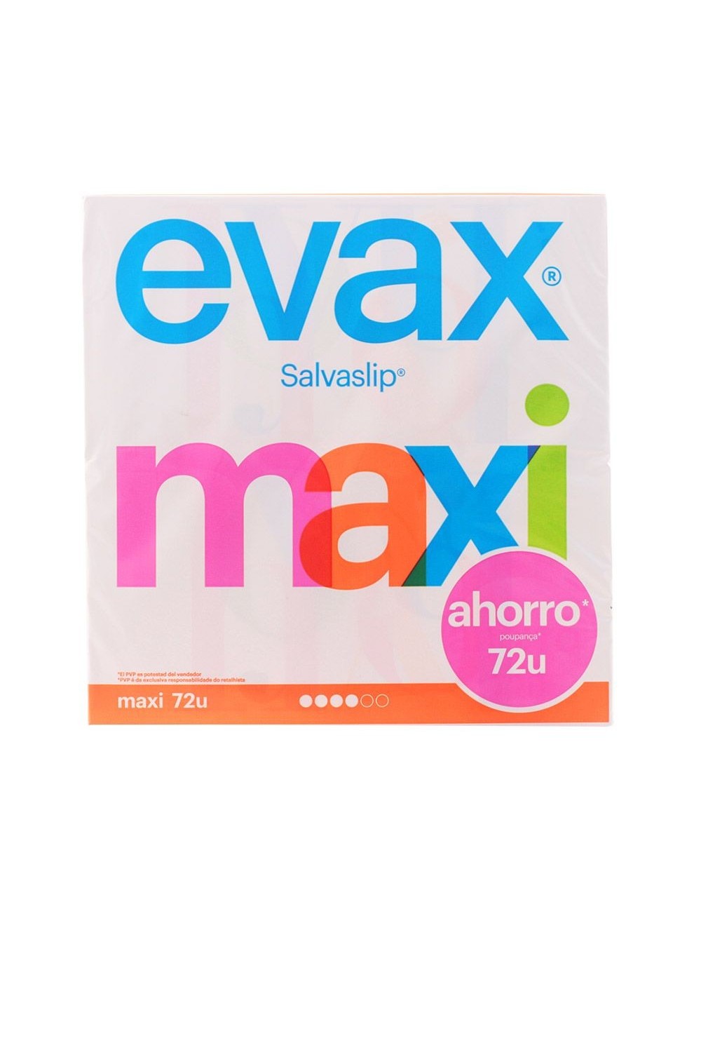 Evax Salva Slip Maxi Pantyliners 72 Units