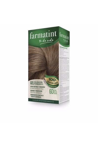 Farmatint Permanent Color Gel 6D Dark Golden Blond 150ml