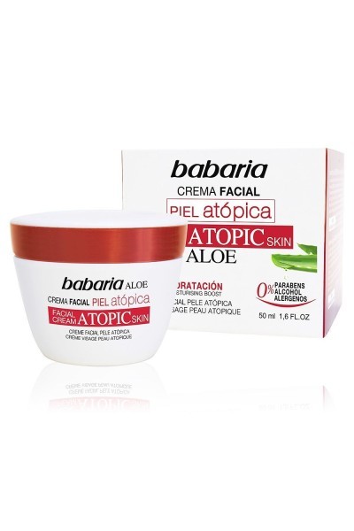 Babaria Aloe Vera Facial Cream Atopic Skin 0% 50ml