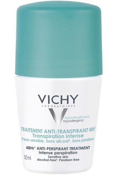 Vichy Deodorant 48 Hour Roll On Anti Perspirant 50ml