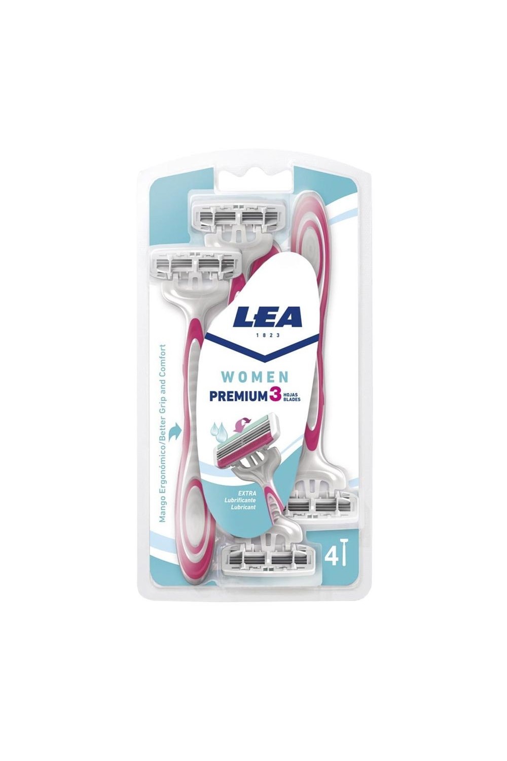 Lea Women Premium 3 Blades Disposable Blades 4 Units