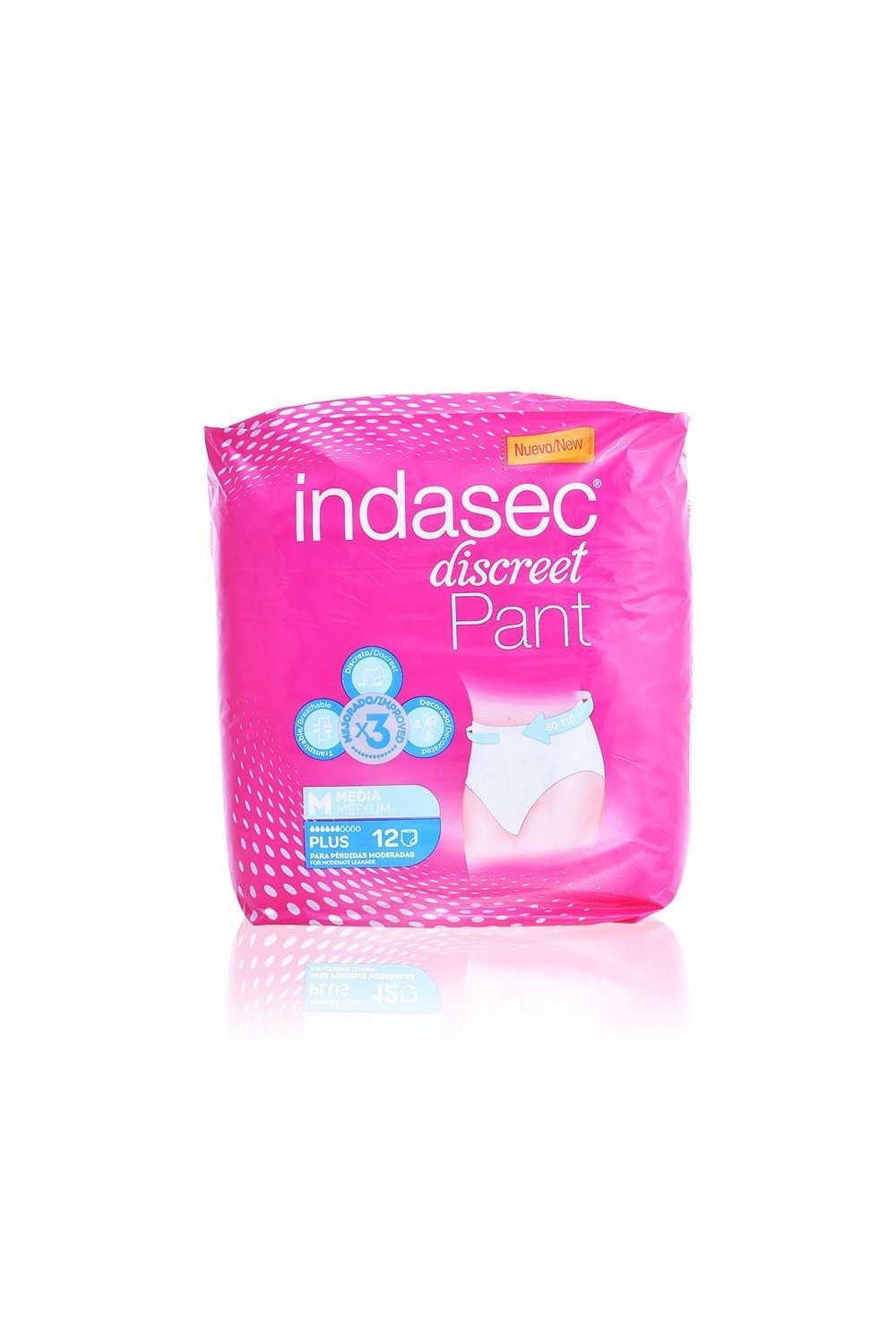 Indasec Pant Plus Medium Size 12 Units
