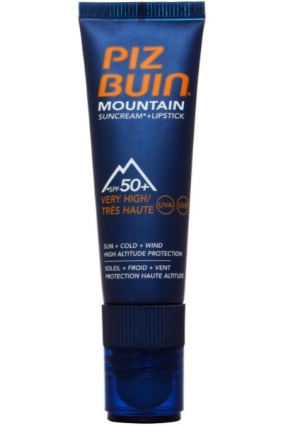 Piz Buin Mountain Sun Cream And Lipstick SPF50 20ml