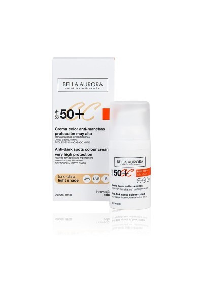 Bella Aurora CC Anti-Spot Cream Spf50 Light Tone 30ml