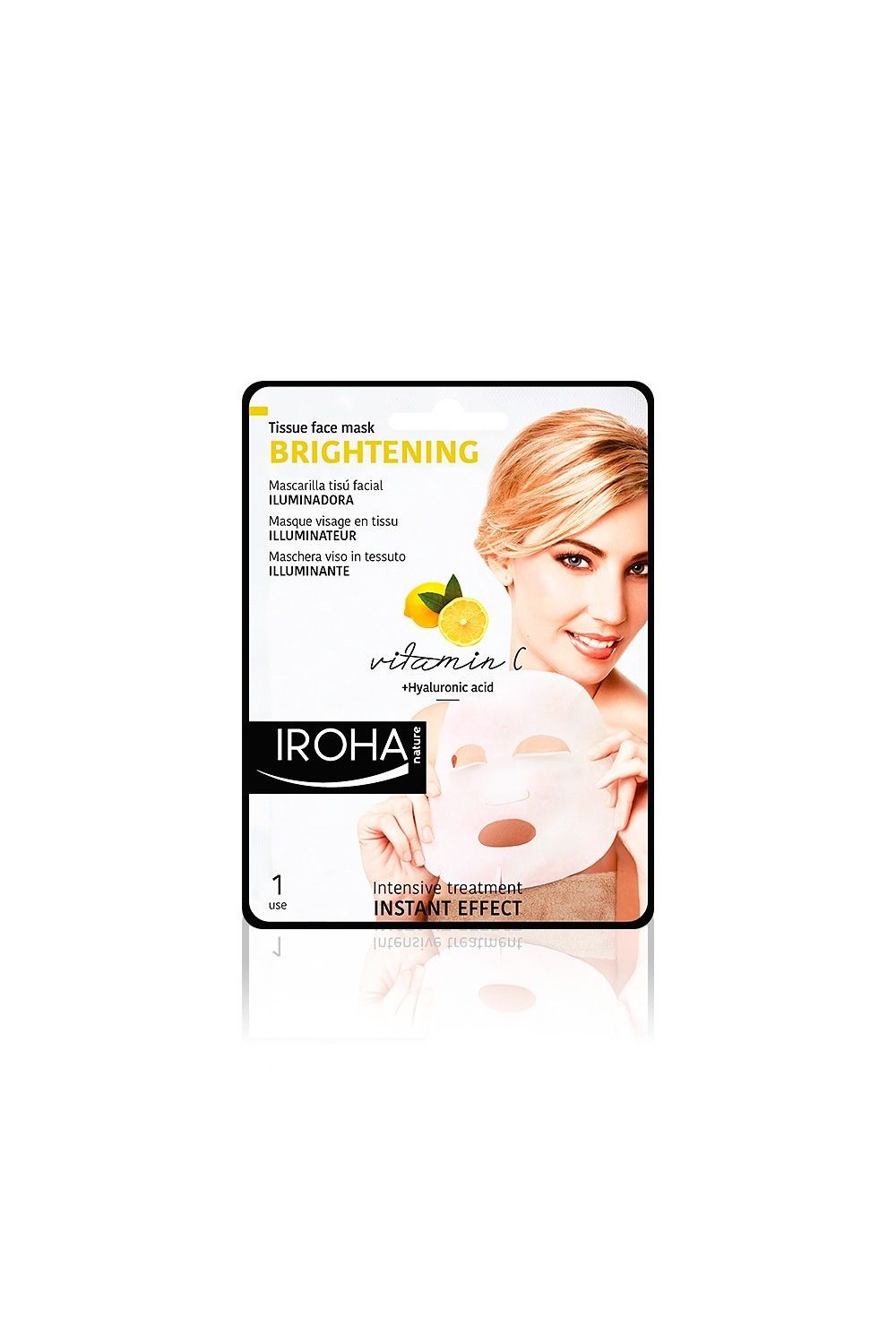 Iroha Nature Brightening Tissue Face Mask Vitamin C 1 Unit