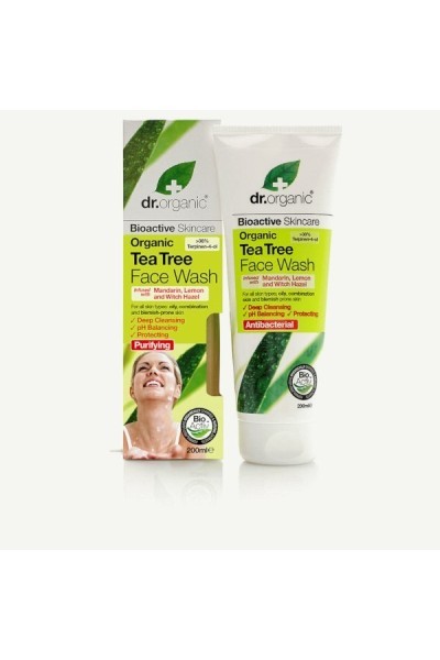 DR. ORGANIC - Dr Organic Tea Tree Face Wash 200ml