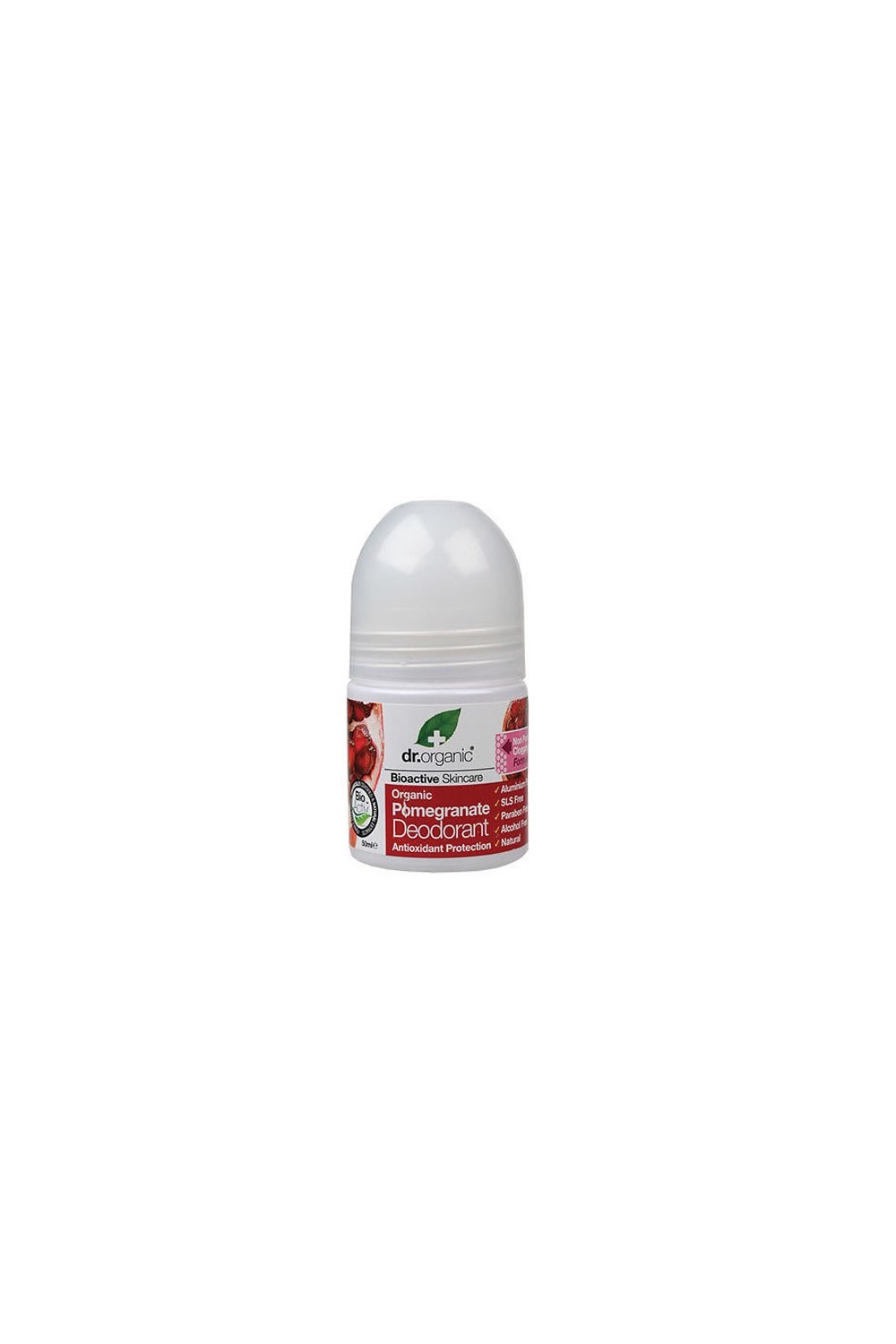 DR. ORGANIC - Dr Organic Pomegranate Deodorant Roll On 50ml