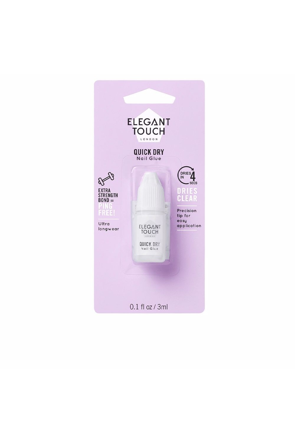 Elegant Touch Quick Dry Nail Glue 5 Seconds