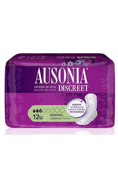 Ausonia Discreet Sanitary Towels  Normal Urinary Incontinence 12 Units