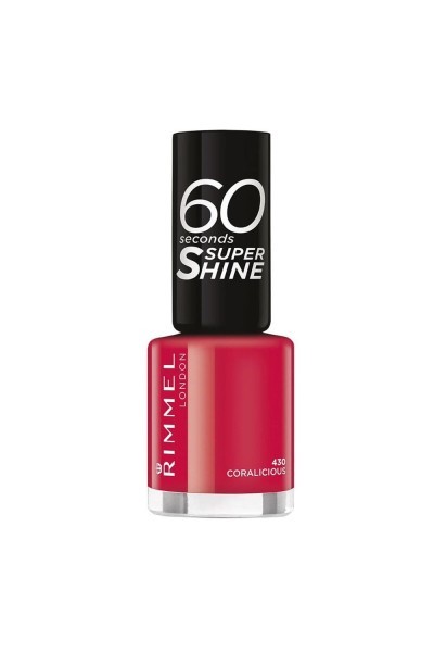 Rimmel London 60 Seconds Super Shine Nail Lacquer 430 Coralicious