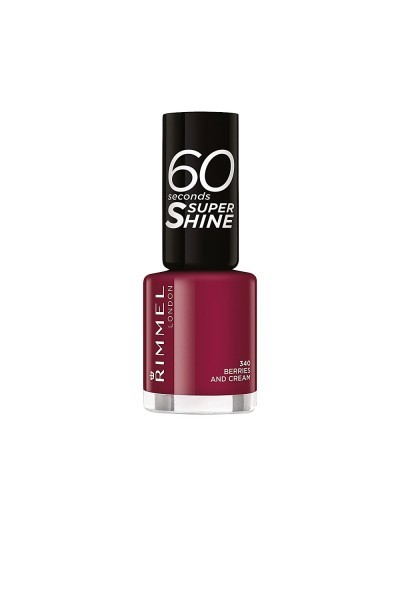 Rimmel London 60 Seconds Super Shine Nail Lacquer 340 Berries And Cream