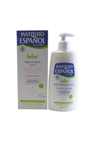 INSTITUTO ESPAÑOL - Instituto Español Baby Moisturizing Body Lotion Newborn Sensitive Skin Without Allergens 300ml